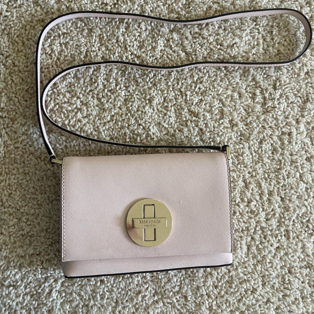 Kate Spade New York baby pink crossbody bag